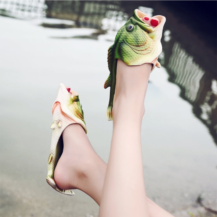 Fish Style EVA Material Summer Beach Sandals Simulation Fish Beach Slippers for Children and Women, Size: 34#, Size: 34#