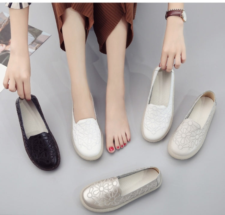 Embroidered Breathable Wearable Wild Casual Shoes for Women, 35, 36, 37, 38, 39, 40, 41