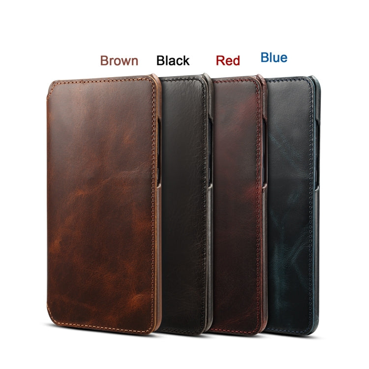 Oil Wax Cowhide Horizontal Flip Leather Case for Huawei Mate 20, with Card Slots & Wallet, For Huawei Mate 20