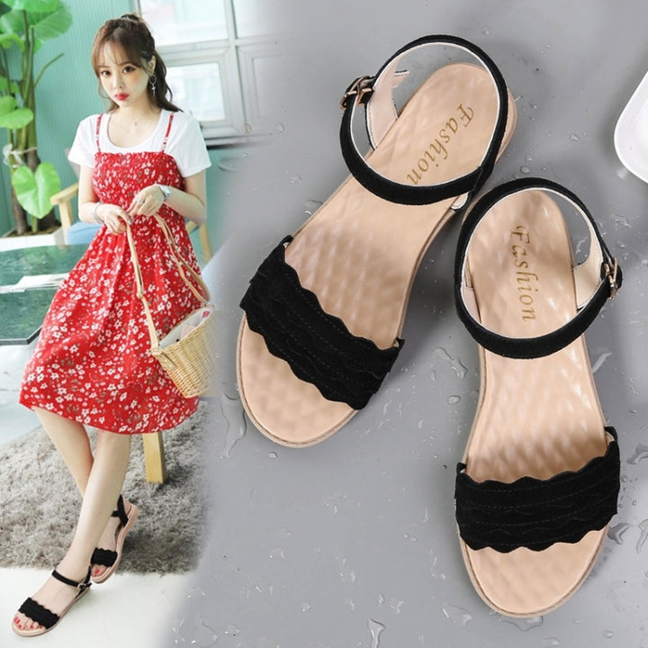 Suede Flat Bottom Non-slip Wearable Lightweight Sandals for Women, 35, 36, 37, 38, 39, 40