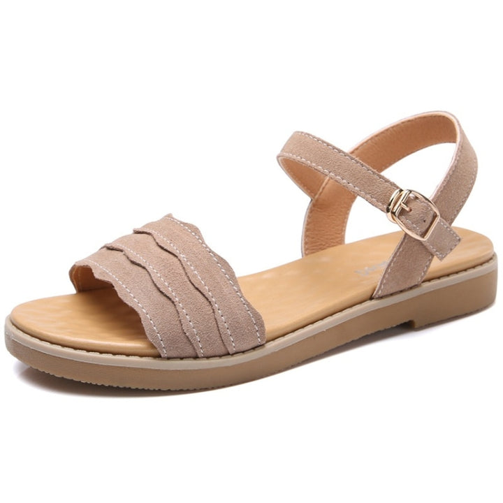 Suede Flat Bottom Non-slip Wearable Lightweight Sandals for Women, 35, 36, 37, 38, 39, 40