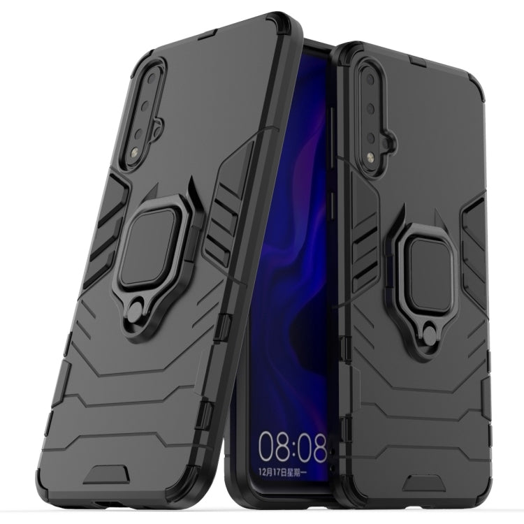 PC +TPU Shockproof Protective Case for Huawei Nova 5, with Magnetic Ring Holder