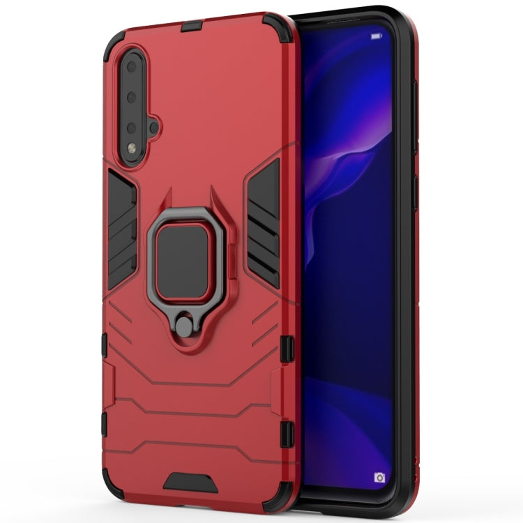 PC +TPU Shockproof Protective Case for Huawei Nova 5, with Magnetic Ring Holder