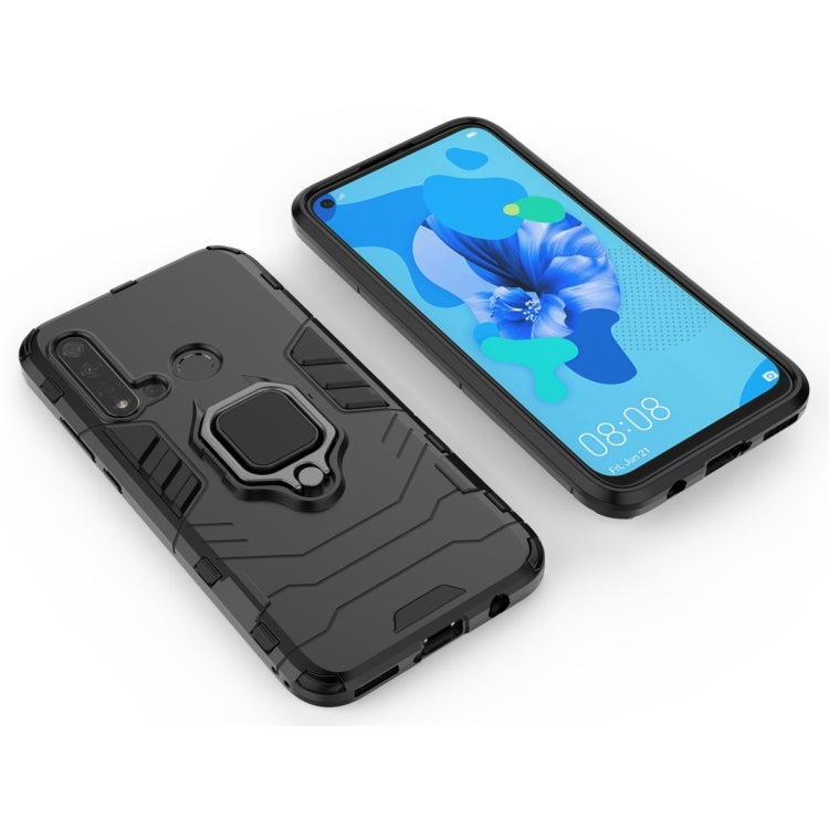 PC +TPU Shockproof Protective Case for Huawei P20 Lite (2019) / Nova 5i, with Magnetic Ring Holder