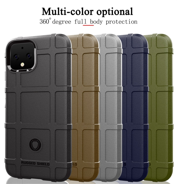 Shockproof Protector Cover Full Coverage Silicone Case for Google Pixel 4, For Google Pixel 4