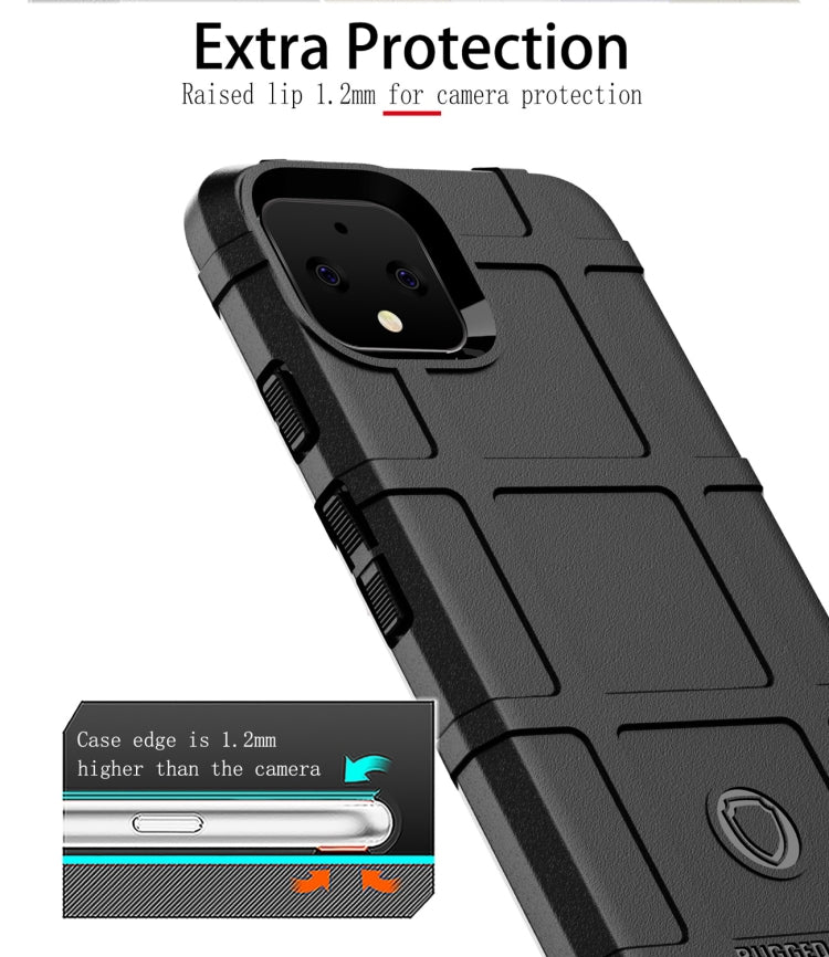 Shockproof Protector Cover Full Coverage Silicone Case for Google Pixel 4, For Google Pixel 4