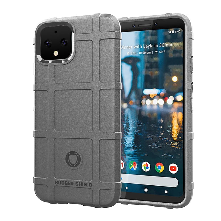 Shockproof Protector Cover Full Coverage Silicone Case for Google Pixel 4, For Google Pixel 4