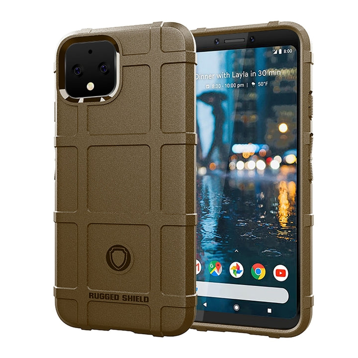 Shockproof Protector Cover Full Coverage Silicone Case for Google Pixel 4, For Google Pixel 4