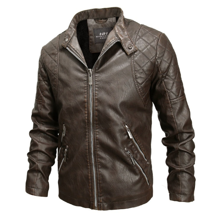 Autumn And Winter Fashion Tide Male Leather Jacket, M, L, XL, XXL, XXXL, 4XL