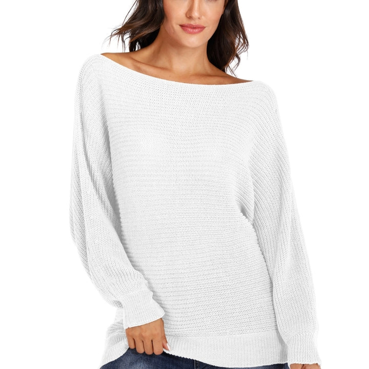 Irregular Bat Sleeve Sweater, M, L