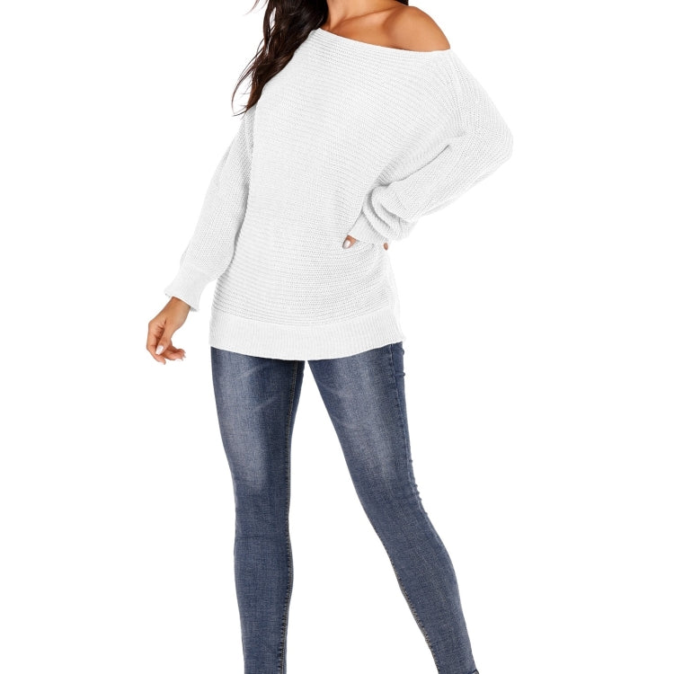 Irregular Bat Sleeve Sweater, M, L