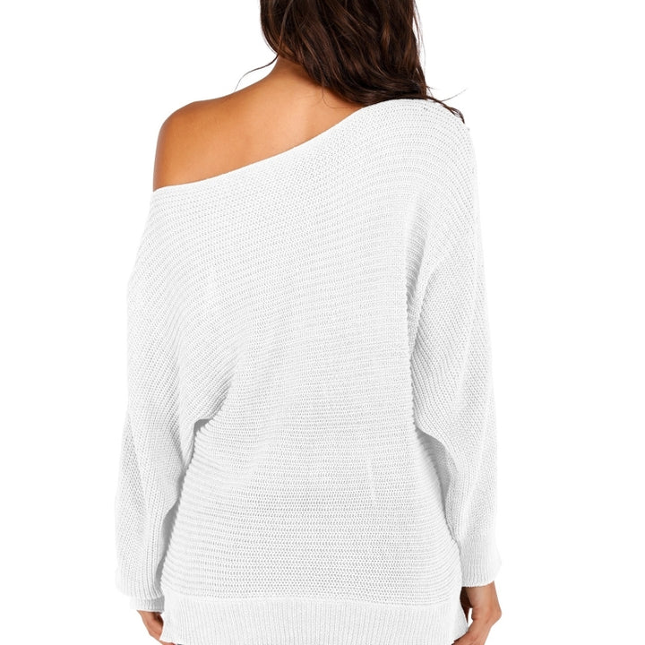 Irregular Bat Sleeve Sweater, M, L