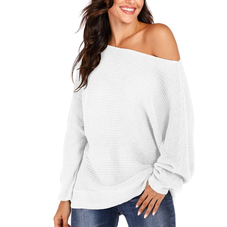 Irregular Bat Sleeve Sweater, M, L