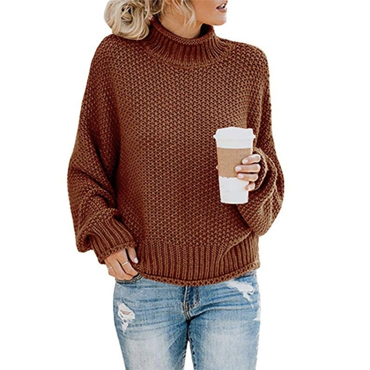 Fashion Thick Thread Turtleneck Knit Sweater, S, M, L