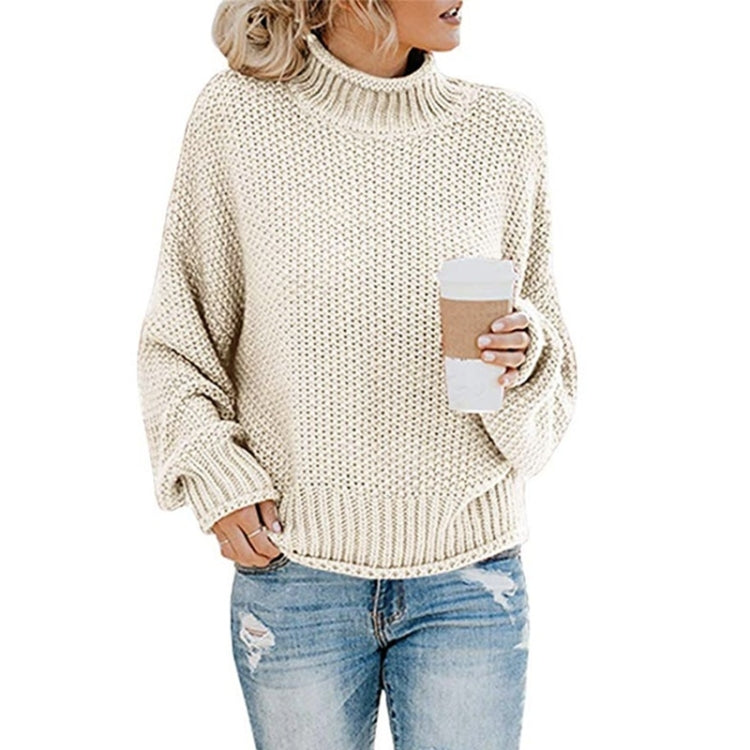 Fashion Thick Thread Turtleneck Knit Sweater, S, M, L