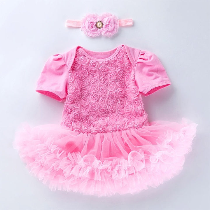 Compound Rose Dress Two-piece Baby Romper Tutu Skirt, 59, 66, 73, 80