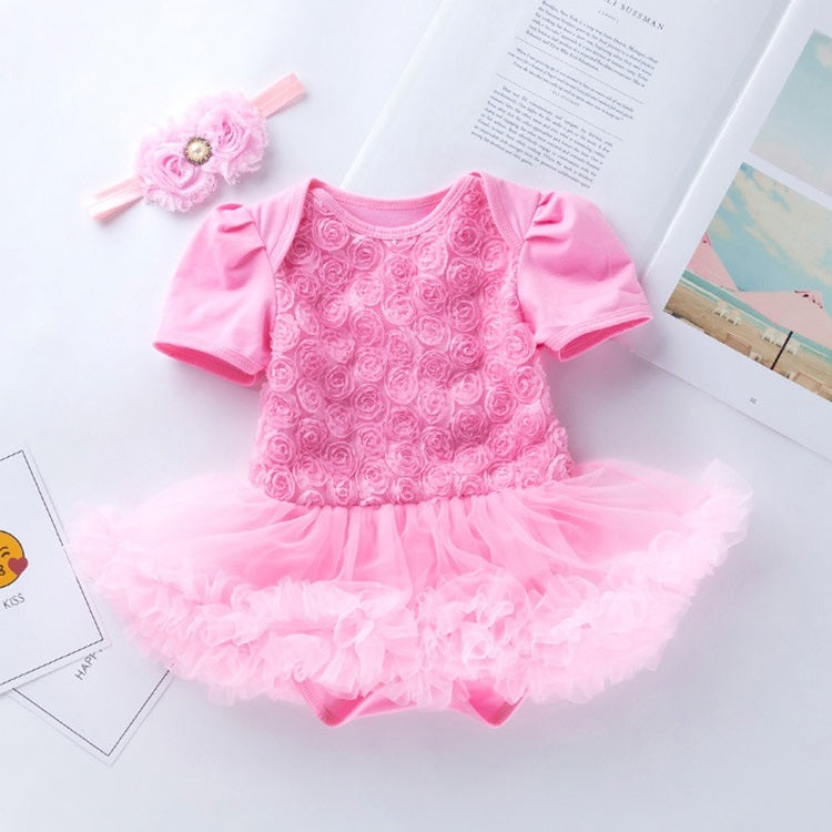 Compound Rose Dress Two-piece Baby Romper Tutu Skirt, 59, 66, 73, 80