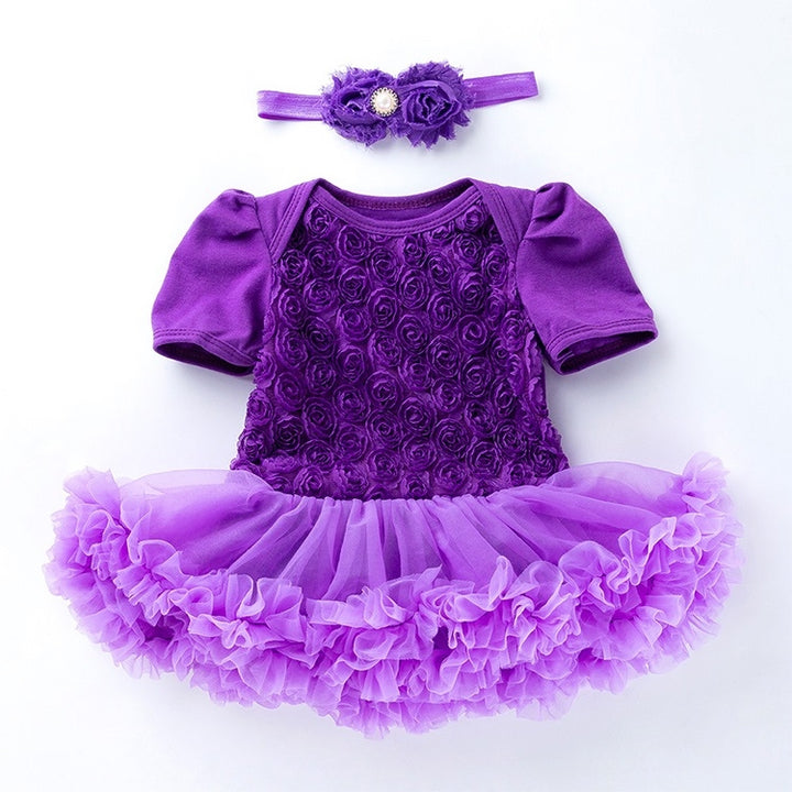 Compound Rose Dress Two-piece Baby Romper Tutu Skirt, 59, 66, 73, 80