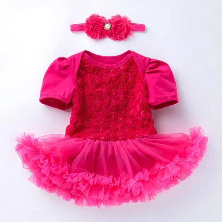 Compound Rose Dress Two-piece Baby Romper Tutu Skirt, 59, 66, 73, 80