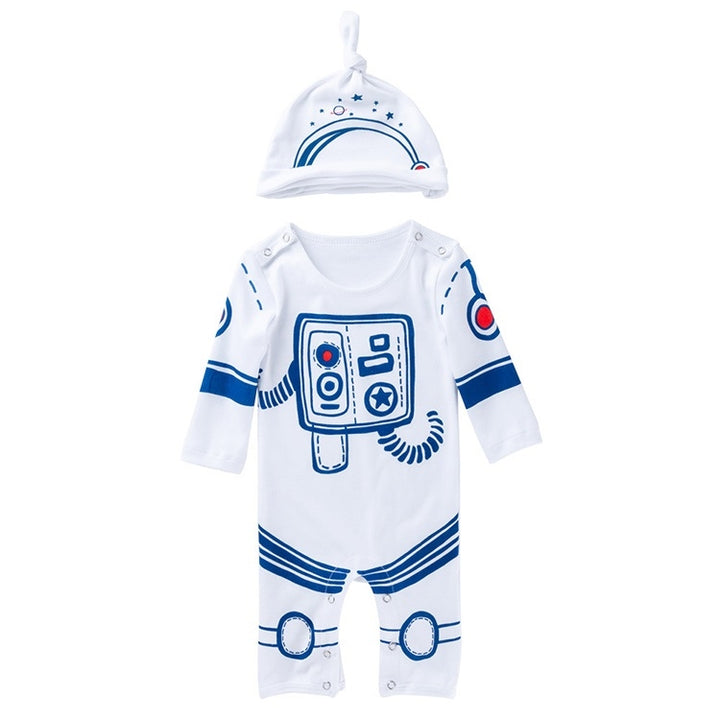 Baby Space Robot Long Sleeve Printed One-piece Suit, 59, 66, 73, 80