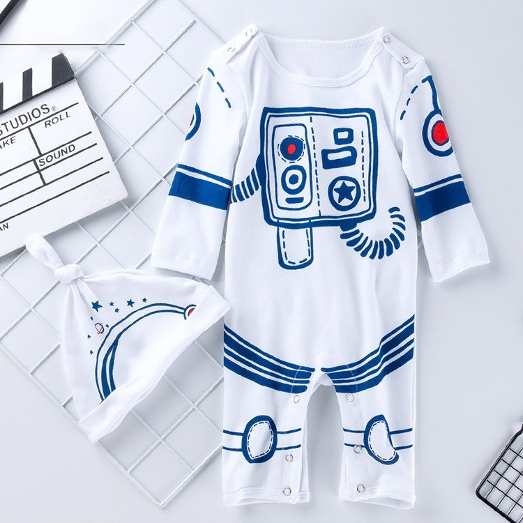 Baby Space Robot Long Sleeve Printed One-piece Suit, 59, 66, 73, 80