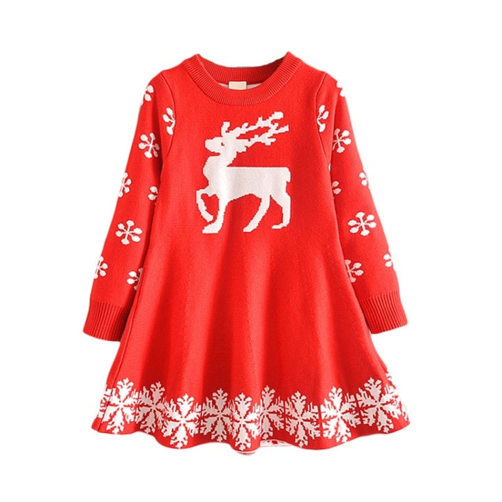 Christmas Children Padded Dress, 100, 110, 120, 130, 140