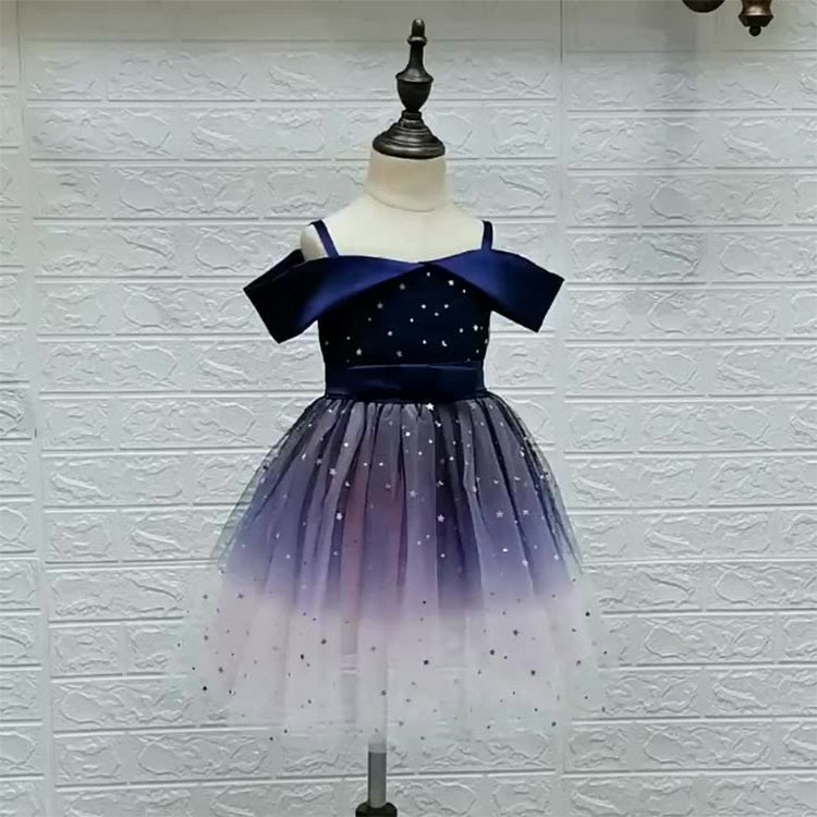 Girls One-shoulder Sequined Tutu Dress, 100, 110, 120, 130, 140, 150