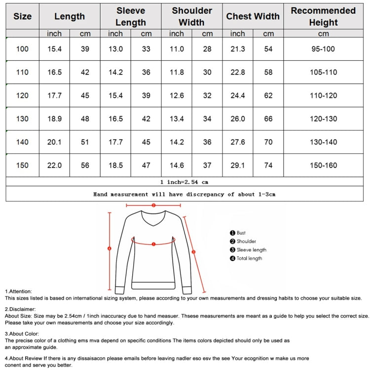 Letter Pattern Imitation Mink Velvet Children Turtleneck Knitted Sweater, 100cm, 110cm, 120cm, 130cm, 140cm, 150cm