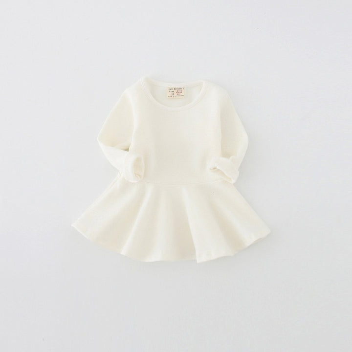 Girls Ruffled Long Sleeve Dress, 80, 86, 92, 98