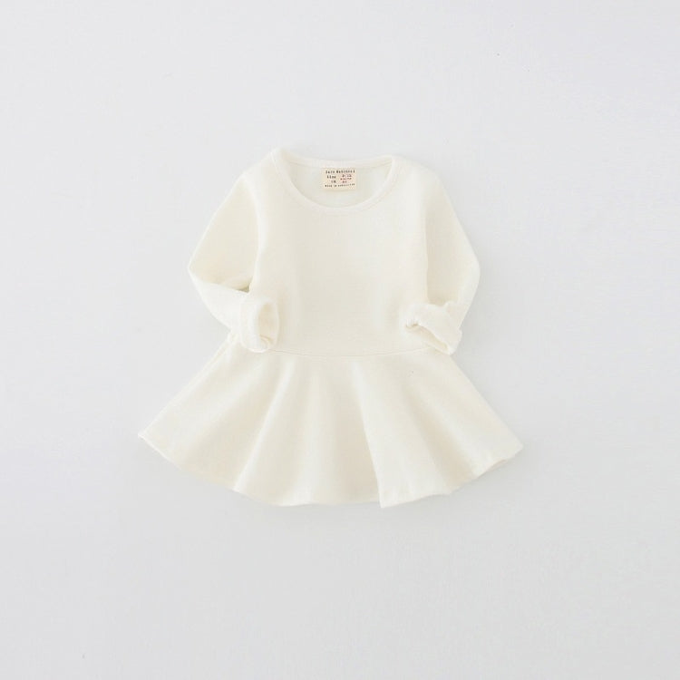 Girls Ruffled Long Sleeve Dress, 80, 86, 92, 98