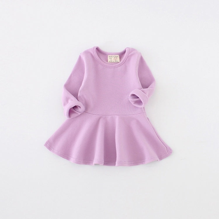 Girls Ruffled Long Sleeve Dress, 104