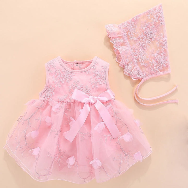 Baby Sleeveless Mesh Dress, 3M, 6M, 9M, 12M