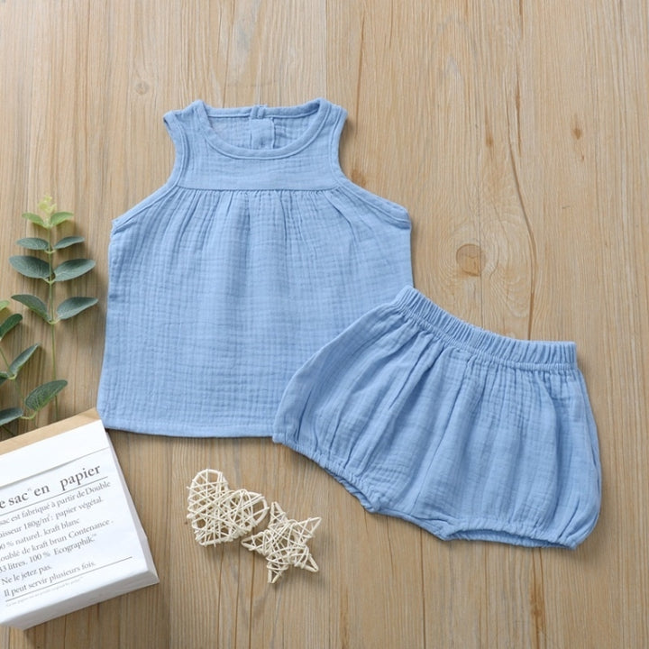 Children multicolor vest + big PP shorts two-piece suit, 70, 80, 90, 100, 110