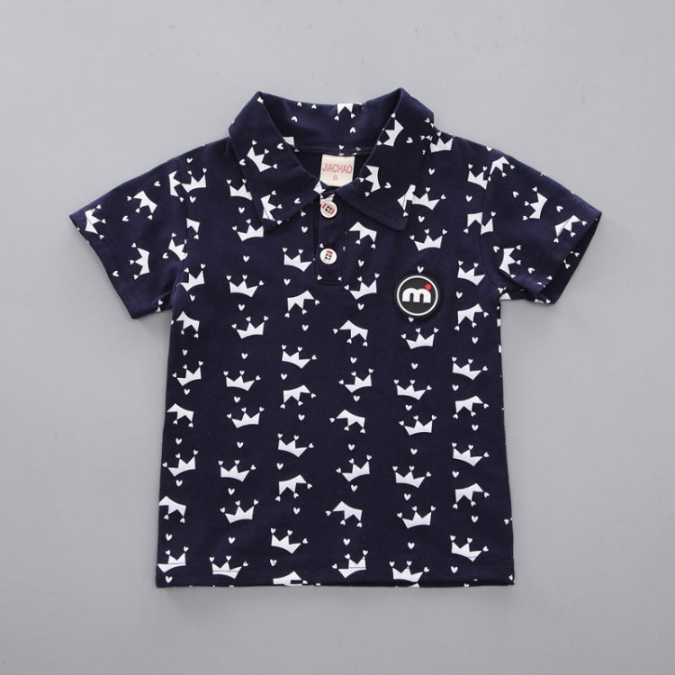 Childrens Two-piece Summer Crown Shirt For Boys, 80, 90, 100, 110