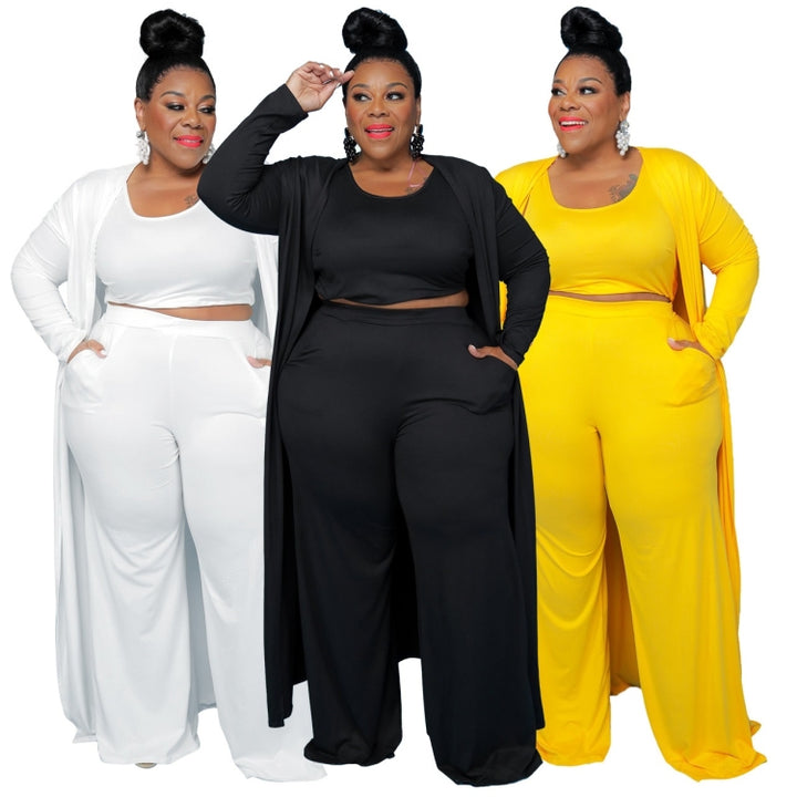 Casual Fashion Sports Home Three-piece Set, L, XL, XXL, XXXL, XXXXL