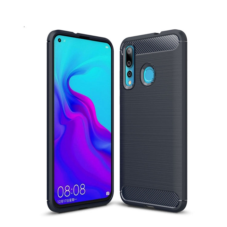 Brushed Texture Carbon Fiber Shockproof TPU Case for Huawei Nova 4, For Huawei Nova 4, Huawei Nova 4